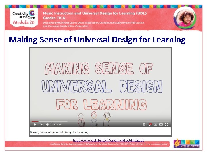 Making Sense of Universal Design for Learning https: //www. youtube. com/watch? v=MOUdmza. Zrc 8