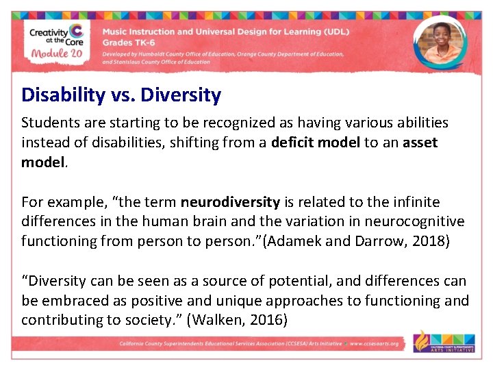 Disability vs. Diversity Students are starting to be recognized as having various abilities instead