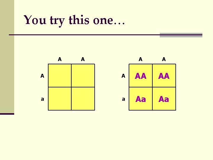 You try this one… A A A AA AA a a Aa Aa 