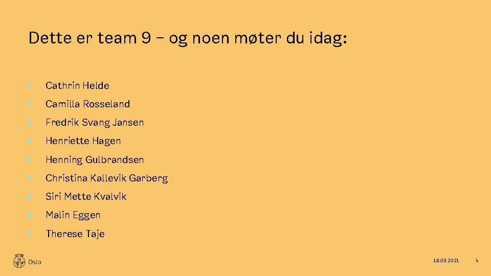 Dette er team 9 – og noen møter du idag: Cathrin Helde Camilla Rosseland