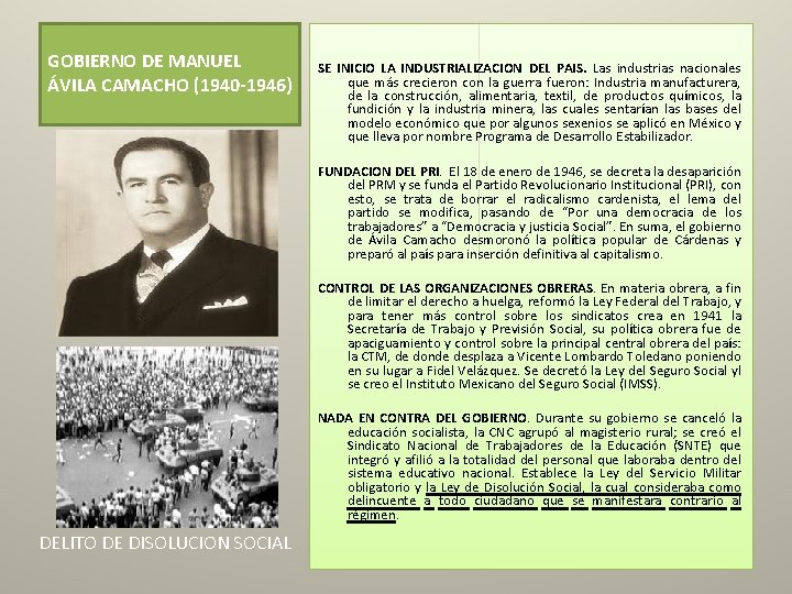 BLOQUE VI EXAMINAS LA CONSOLIDACIN DEL ESTADO MEXICANO