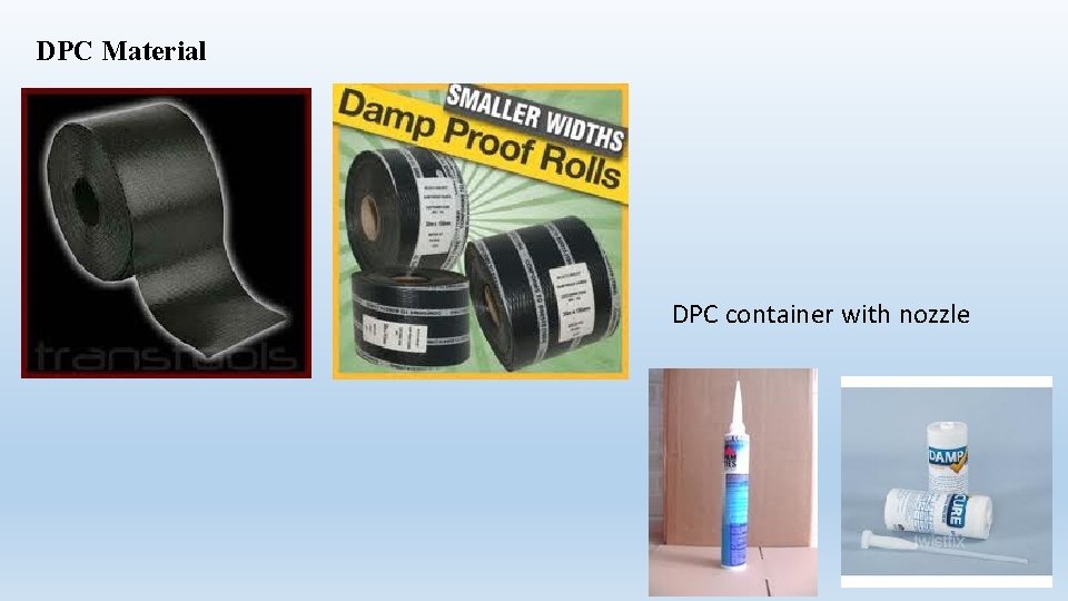 DPC Material DPC container with nozzle 