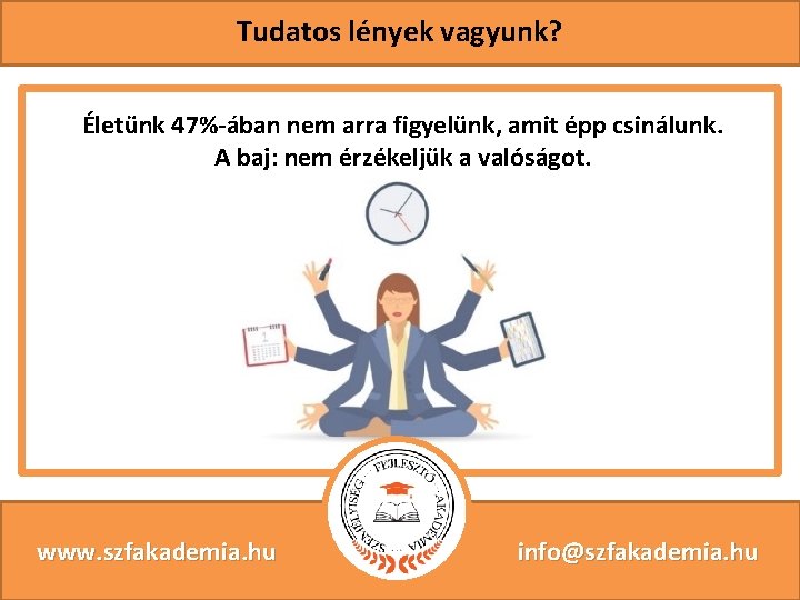 Tudatos lények vagyunk? Életünk 47%-ában nem arra figyelünk, amit épp csinálunk. A baj: nem