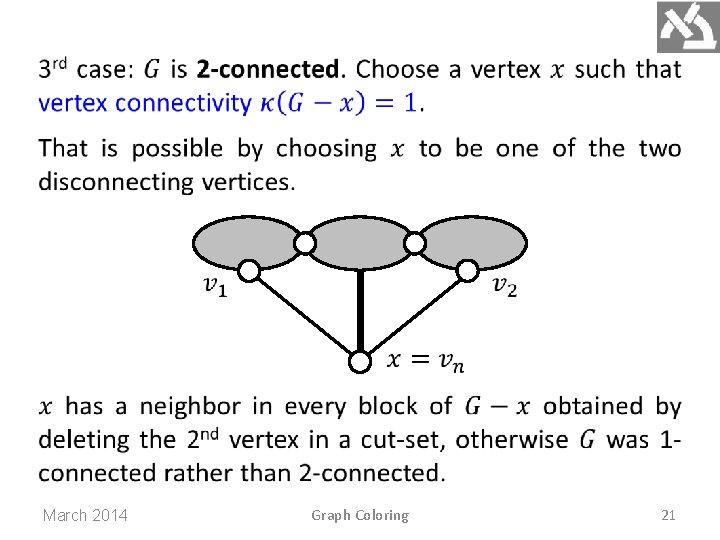 March 2014 Graph Coloring 21 