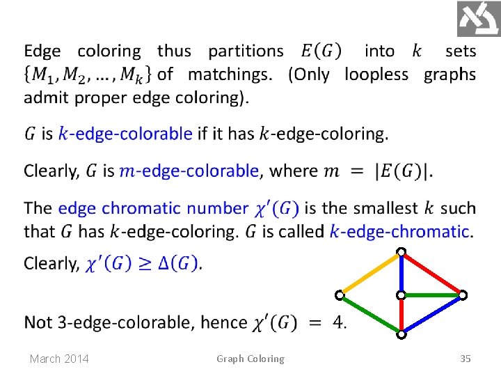 March 2014 Graph Coloring 35 