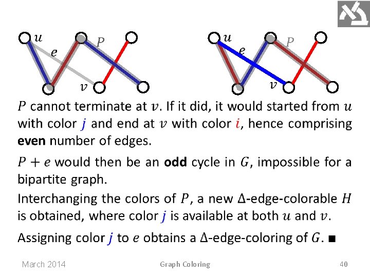 March 2014 Graph Coloring 40 