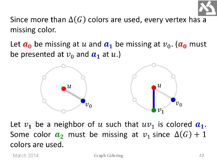 March 2014 Graph Coloring 42 