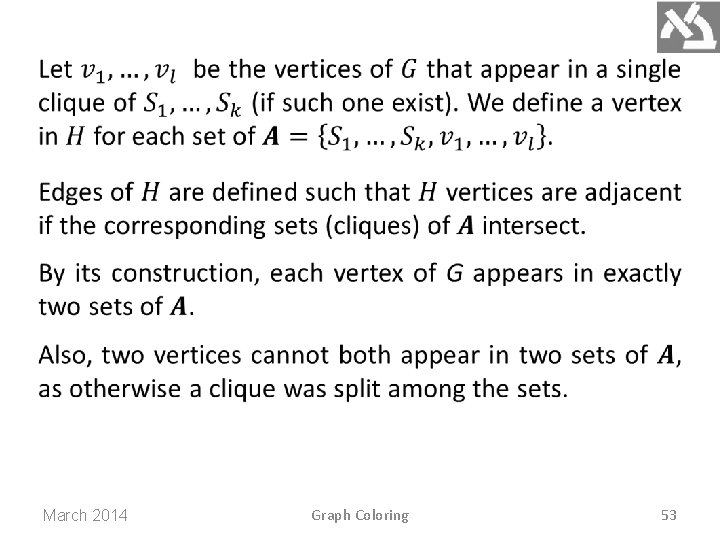 March 2014 Graph Coloring 53 