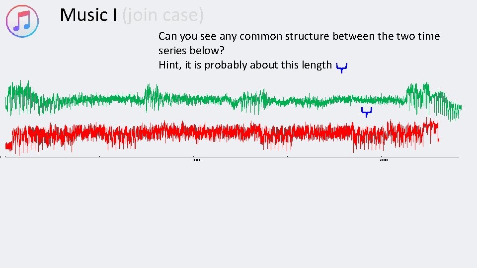 0 Music I (join case) Can you see any common structure between the two