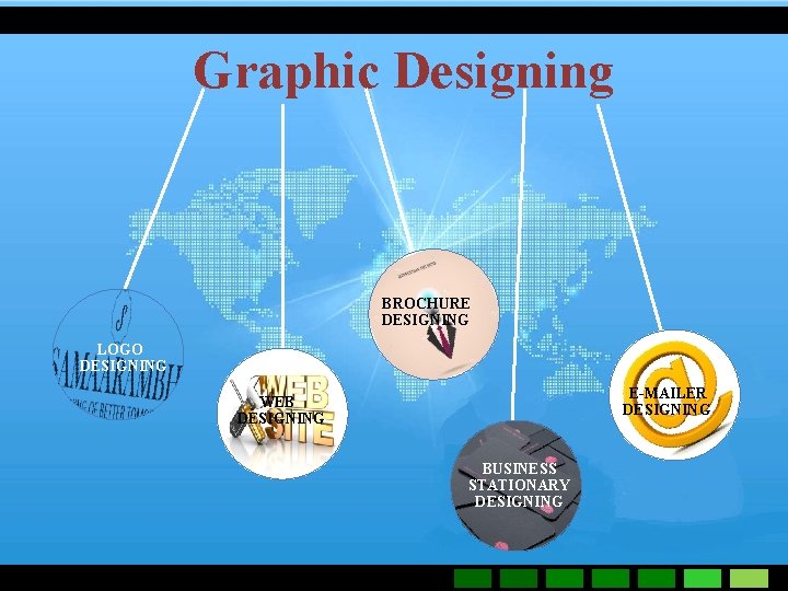 Graphic Designing BROCHURE DESIGNING LOGO DESIGNING E-MAILER DESIGNING WEB DESIGNING BUSINESS STATIONARY DESIGNING 