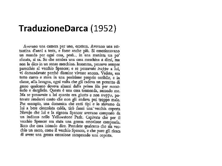 Traduzione. Darca (1952) 