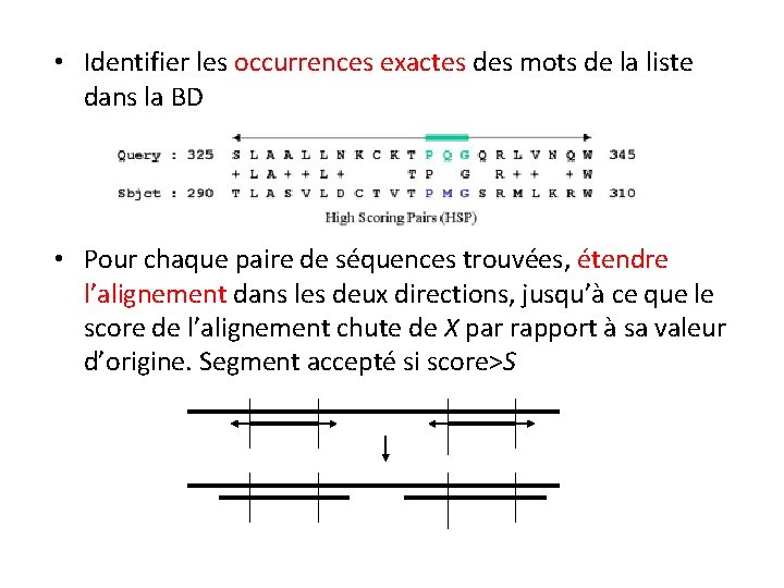  • Identifier les occurrences exactes des mots de la liste dans la BD