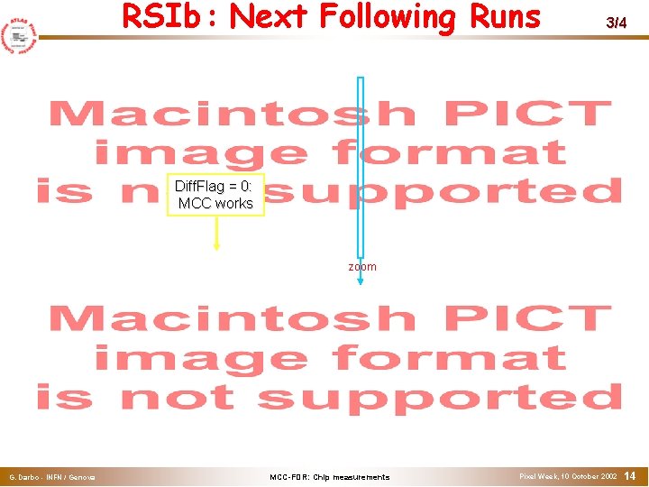 RSIb: Next Following Runs 3/4 Diff. Flag = 0: MCC works zoom G. Darbo