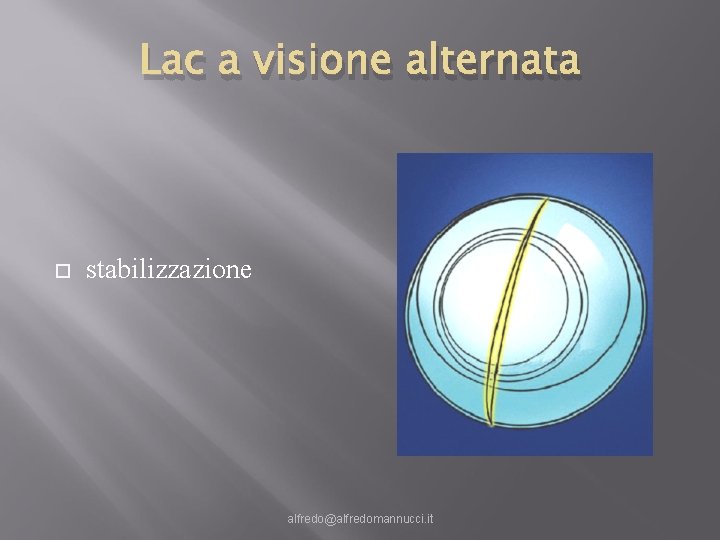 Lac a visione alternata stabilizzazione alfredo@alfredomannucci. it 