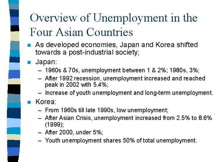 Structural Change and Labor Policy Reaction in Asia