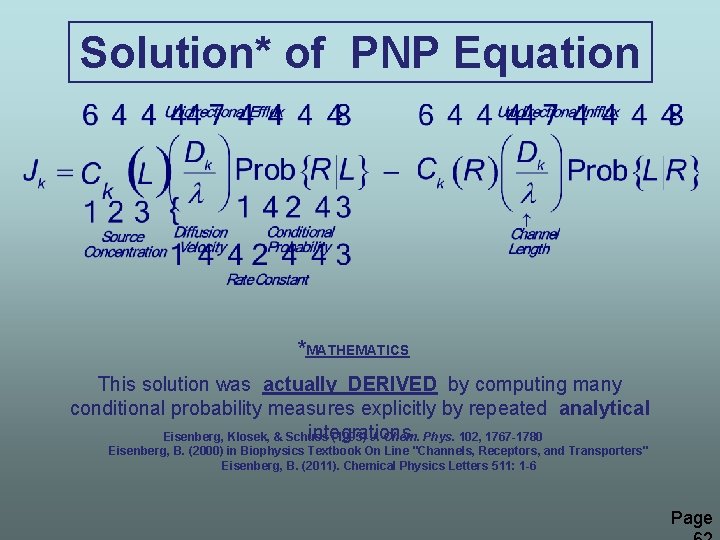 Solution* of PNP Equation *MATHEMATICS This solution was actually DERIVED by computing many conditional