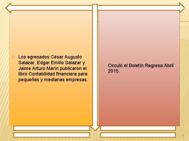 � Los egresados César Augusto Salazar, Edgar Emilio Salazar y Jaime Arturo Marín publicaron