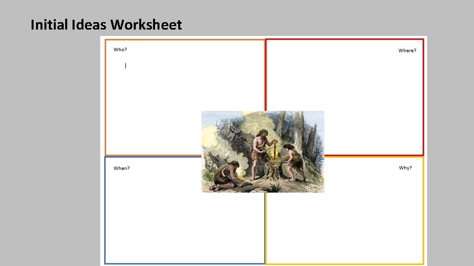 Initial Ideas Worksheet 