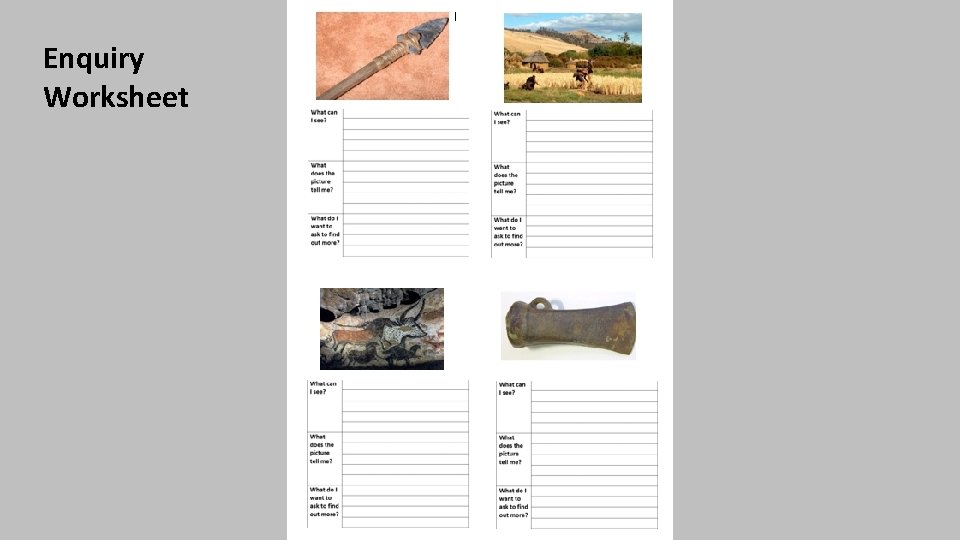 Enquiry Worksheet 