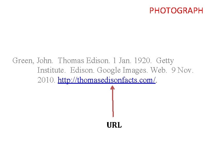 PHOTOGRAPH Green, John. Thomas Edison. 1 Jan. 1920. Getty Institute. Edison. Google Images. Web.
