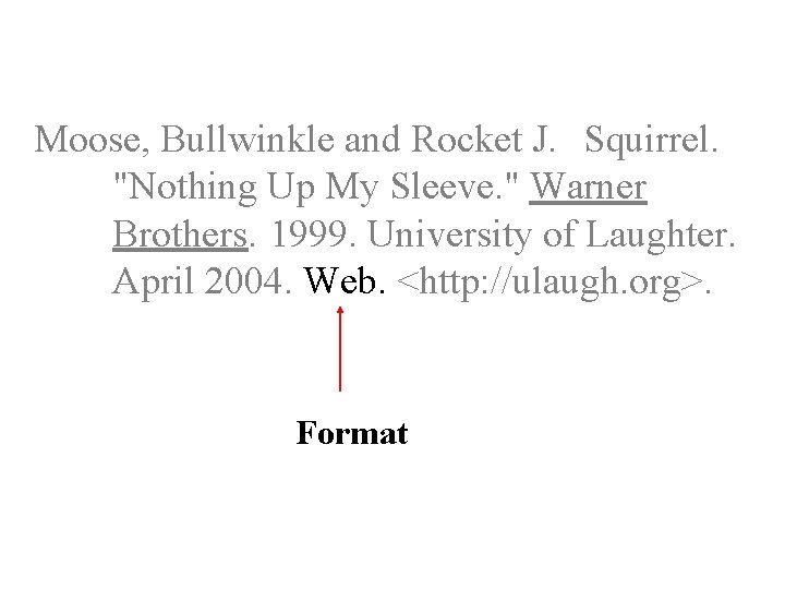Moose, Bullwinkle and Rocket J. Squirrel. "Nothing Up My Sleeve. " Warner Brothers. 1999.