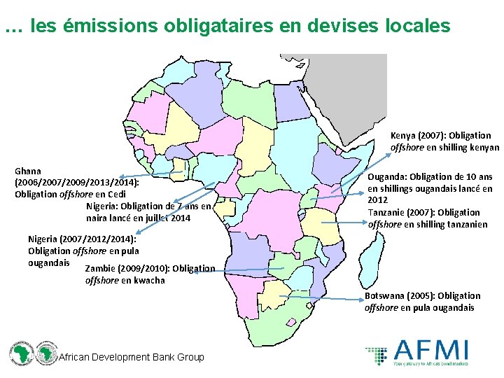 … les émissions obligataires en devises locales Kenya (2007): Obligation offshore en shilling kenyan