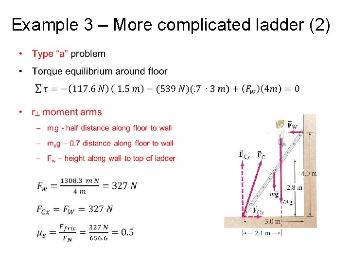 Example 3 – More complicated ladder (2) • 