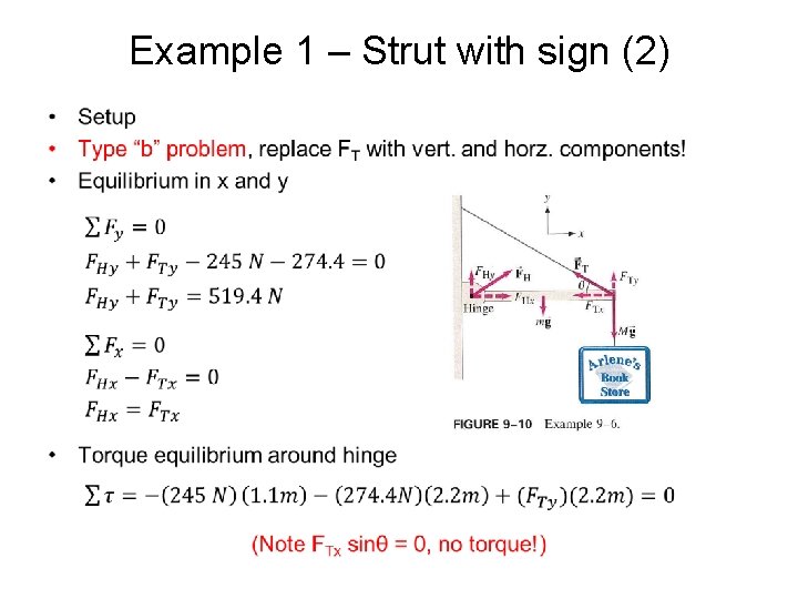 Example 1 – Strut with sign (2) • 