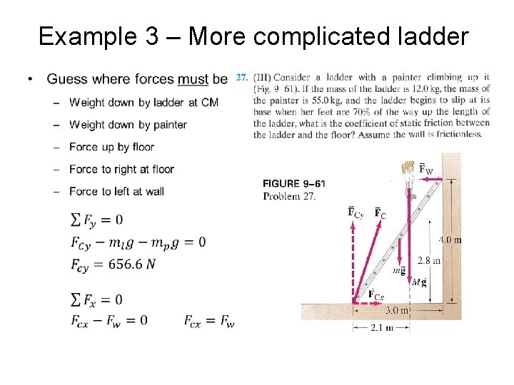 Example 3 – More complicated ladder • 