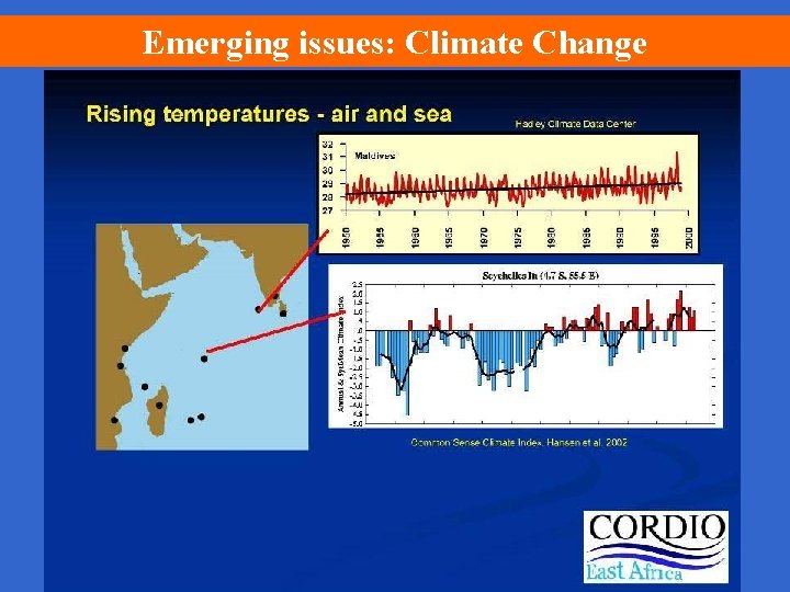 Emerging issues: Climate Change UNEP/GEF WIO-La. B Project 8 