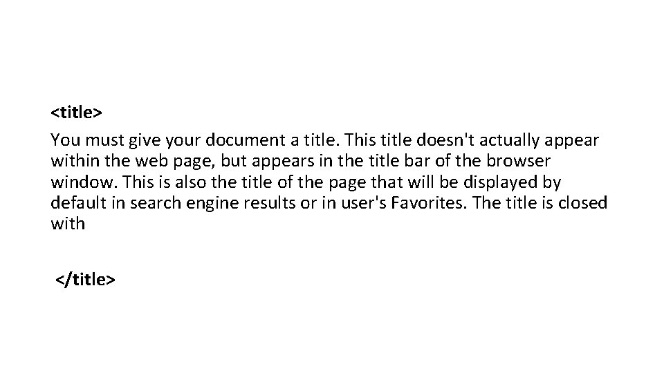 <title> You must give your document a title. This title doesn't actually appear within <title> You must give your document a title. This title doesn't actually appear within