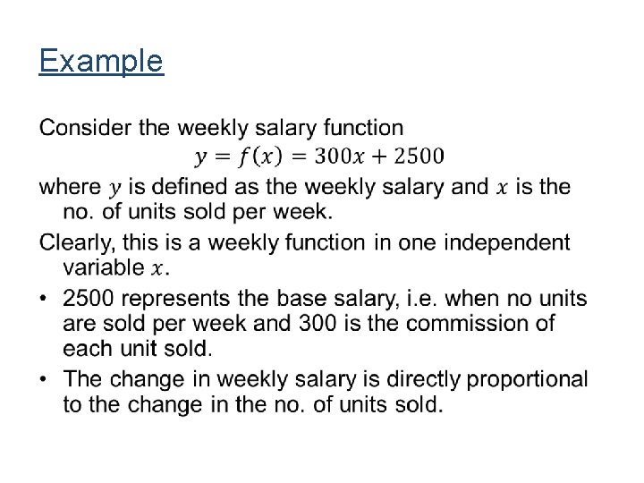 Example • Example •