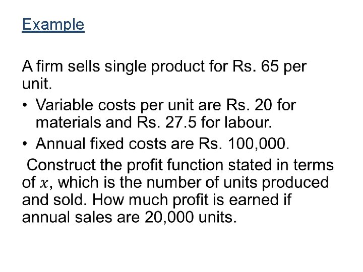 Example • Example •