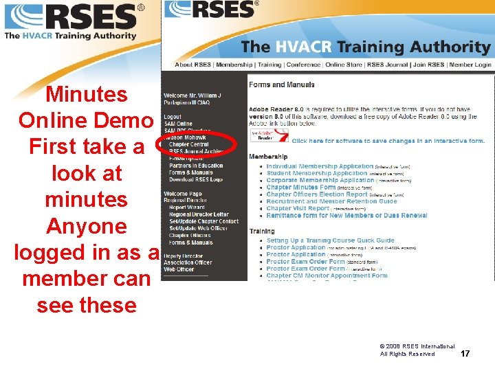 Minutes Online Demo First take a look at minutes Anyone logged in as a