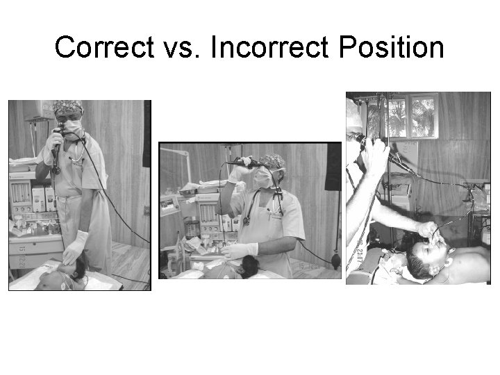Correct vs. Incorrect Position 