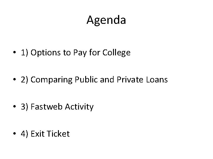 Entrance Ticket Based on yesterdays lesson what are