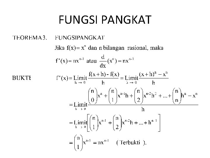 FUNGSI PANGKAT 