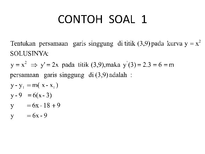 CONTOH SOAL 1 