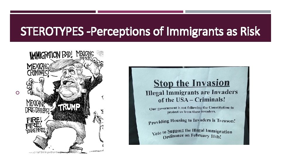 STEROTYPES -Perceptions of Immigrants as Risk 