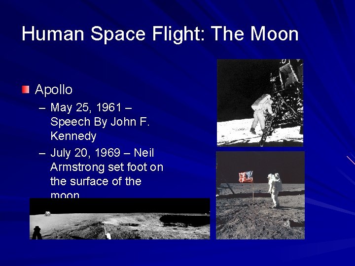 Human Space Flight: The Moon Apollo – May 25, 1961 – Speech By John