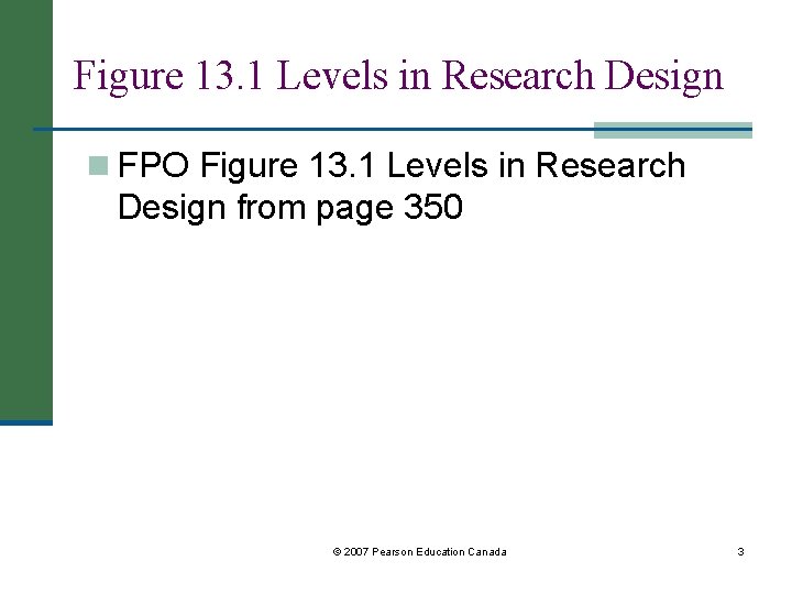 Figure 13. 1 Levels in Research Design n FPO Figure 13. 1 Levels in