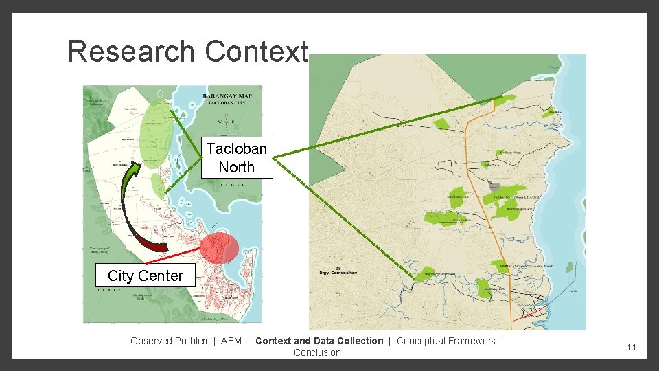 Research Context Tacloban North City Center Observed Problem | ABM | Context and Data