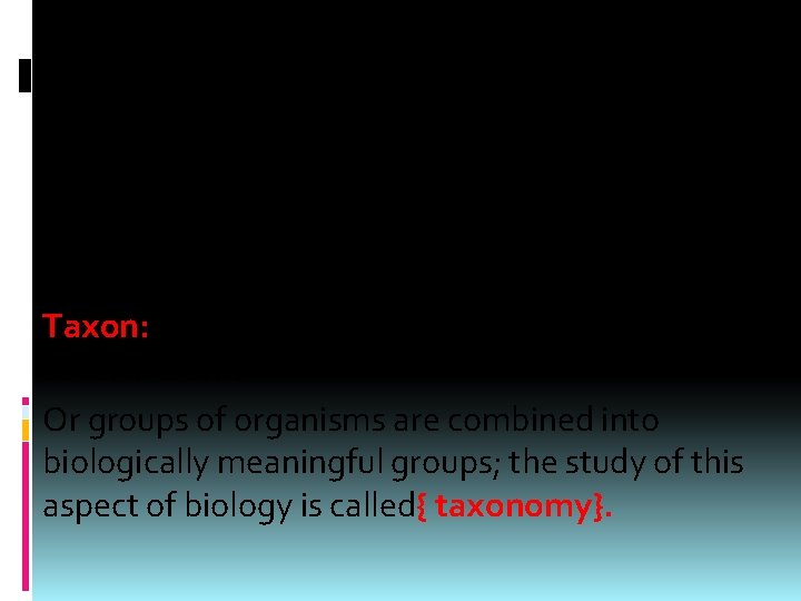 Principles of classification: When examined, living organisms can be seen to form natural groups
