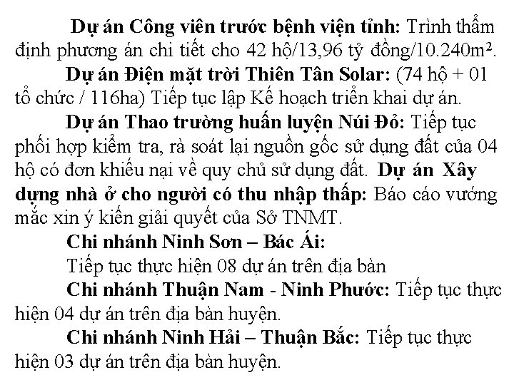 Dự án Công viên trước bệnh viện tỉnh: Trình thẩm định phương án chi Dự án Công viên trước bệnh viện tỉnh: Trình thẩm định phương án chi