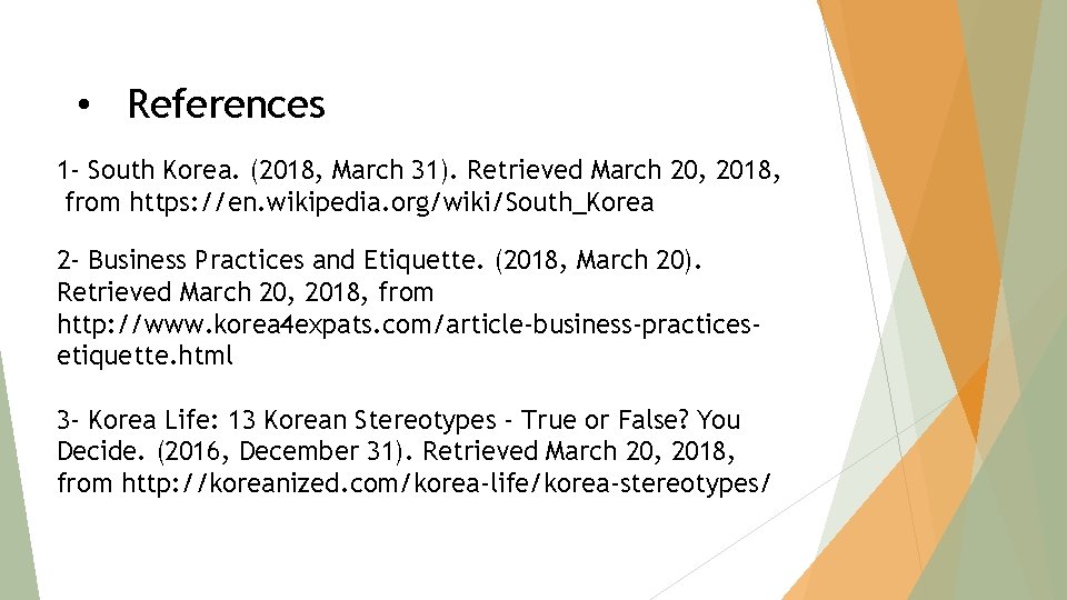  • References 1 - South Korea. (2018, March 31). Retrieved March 20, 2018,