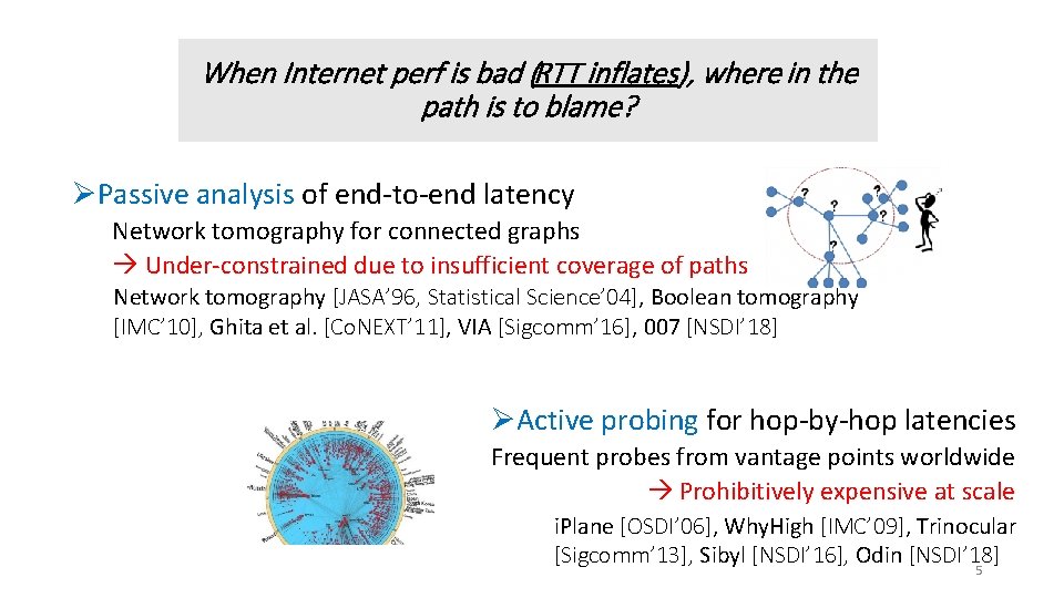 When Internet perf is bad (RTT inflates), where in the path is to blame?