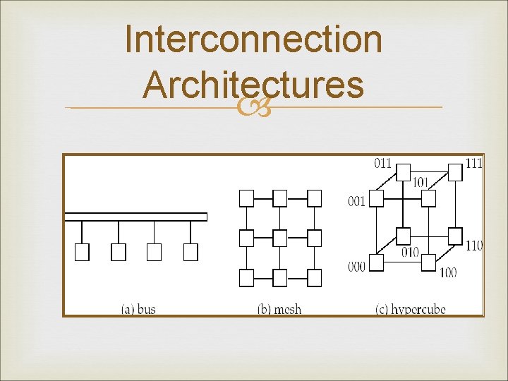 Interconnection Architectures 