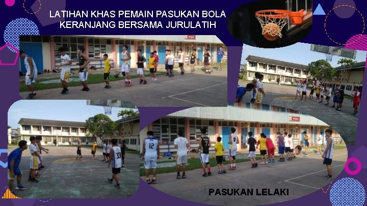 LATIHAN KHAS PEMAIN PASUKAN BOLA KERANJANG BERSAMA JURULATIH PASUKAN LELAKI 