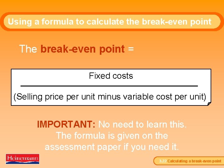 Calculating a breakeven point 3 22 The basics
