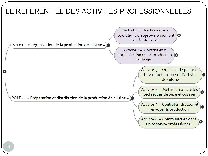 LE REFERENTIEL DES ACTIVITÉS PROFESSIONNELLES 6 